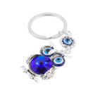 Chaveiro Coruja Olho Grego Azul