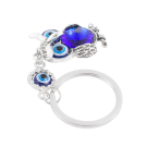 Chaveiro Coruja Olho Grego Azul