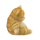 Gato Marrom Dormindo de Resina