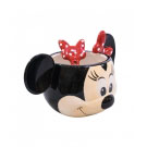 Caneca Porcelana 3D Minnie com Colher Disney