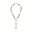 Enfeite Terço Contas Pretas São Bento