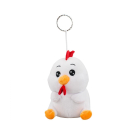 Chaveiro Galo de PelÃºcia Branco
