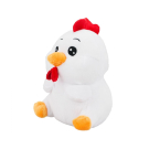 Chaveiro Galo de PelÃºcia Branco