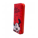 Carteira vermelha cabe passaporte Minnie Disney