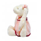 Coelho de Pelúcia Roupa Rosa 40cm 