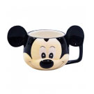Caneca Porcelana 3D Mickey com Colher Disney