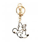 Chaveiro Dourado com Brilho Minnie