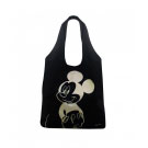 Bolsa Preta com Mickey em Dourado