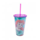 Copo Princesa Ariel verde agua Disney