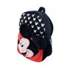 Mochila de Pelúcia Mickey preta Disney