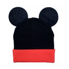 Gorro Preto e Vermelha com orelhas Mickey.