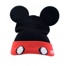 Gorro Preto e Vermelha com orelhas Mickey.