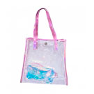 Bolsa Transparente Rosa.