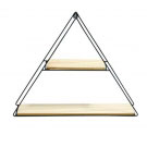 Prateleira Metal/Madeira Geo Forms Triangle preto