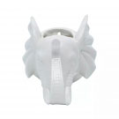 Cachepot parede ceramica animals head elephant-Branco