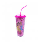  Copo Com Cubos De Gelo Princesas Flores 600ml