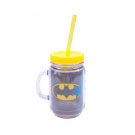 Caneca  Com Canudo Batman 420ml