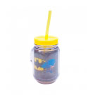 Caneca  Com Canudo Batman 420ml