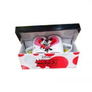 Jogo De Canecas De Porcelana Amor Mickey e Minnie 