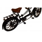 Miniatura Bicicleta Com 2 assentos Preta