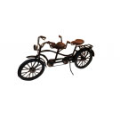 Miniatura Bicicleta Com 2 assentos Preta