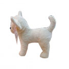 Cachorro Branco de pelucia 28CM