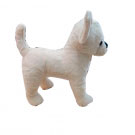Cachorro Branco de pelucia 28CM