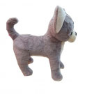 Cachorro Cinza de pelucia 28CM