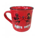 Caneca Vermelha Forever Mickey e Minnie