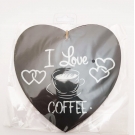 Enfeite Decorativo Mdf Coração P/pendurar - I LOVE CAFE