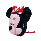 Mochila Preta Rosto Minnie Disney