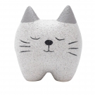 Cachepot Decorativo de Concreto Sleeping Cat Cinza Urban