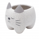 Cachepot Decorativo de Concreto Sleeping Cat Cinza Urban