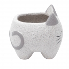 Cachepot Decorativo de Concreto Sleeping Cat Cinza Urban