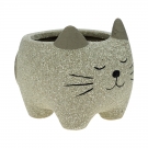 Cachepot Concreto baby gato Cinza