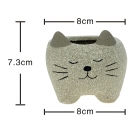 Cachepot Concreto baby gato Cinza