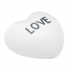 Decor Porcelana Heart Cute Love Branco 