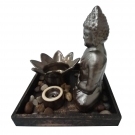 Aromatizador Difusor Decorativo Buda Porcelana Preto-FWB