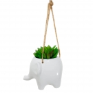Vaso Cachepot Cerï¿½mica decorativo elefante Multiart