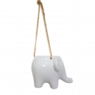 Vaso Cachepot Cerï¿½mica decorativo elefante Multiart