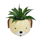 Vaso Decorativo De Cerï¿½mica Cachorro Multiart