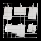 Porta Foto Memory Board de Metal Branco Com Prendedores FWB