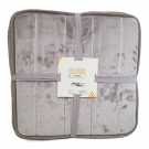 Kit Assento Almofada De Cadeira 4 Peças Na Cor Cinza Jolitex.