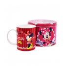 Caneca Porcelana Vermelha na Lata Minnie