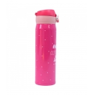 Garrafa Tï¿½rmica com tampa rosa 400ml Melhores amigas