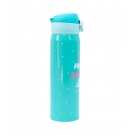 Garrafa Tï¿½rmica com tampa rosa 400ml Melhores amigas verde agua