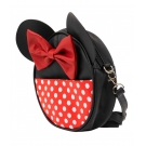 Bolsa Tiracolo Circular Rosto Cores Minnie 22x6x22cm - Disney