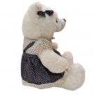 Urso Branco com roupa 45CM