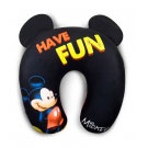 Almofada de Pescoï¿½o Preta Mickey Disney