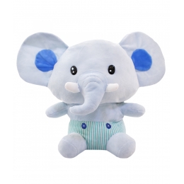 Elefante de Pelï¿½cia Azul Claro